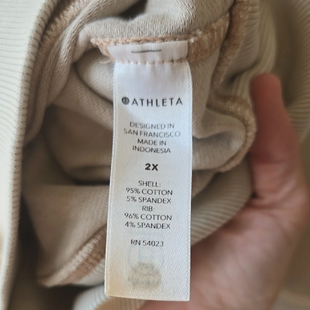 Athleta Neutral Bomber Jacket, Athleisure, Oversized, Comfort, VGUC - Picture 8 of 9